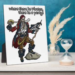 Plaque Photo Parti pirate