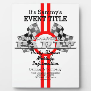 Plaque Photo Partie de performance surchargée personnalisée