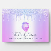 Plaque Photo Parties scintillant de fraise pourpre Chef dessert (Devant)