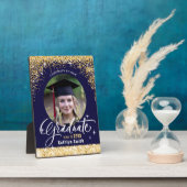 Plaque Photo Parties scintillant d'or élégant Sparkling Graduat (Côté)