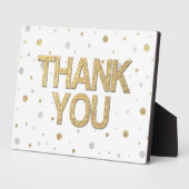 Plaque Photo Parties scintillant d'or Fond d'argent Imprimer Co (Côté)