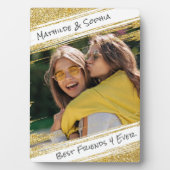 Plaque Photo Parties scintillant d'or moderne Sparkle Photo BBF (Devant)