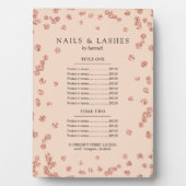 Plaque Photo Parties scintillant or Rose simple Confetti Prix M (Devant)