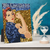 Plaque Photo parties scintillant rosie du rivètre (Côté)