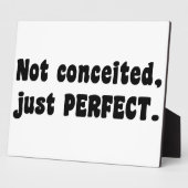 Plaque Photo Pas Concédé, Juste Parfait (Côté)