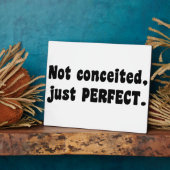 Plaque Photo Pas Concédé, Juste Parfait (Côté)