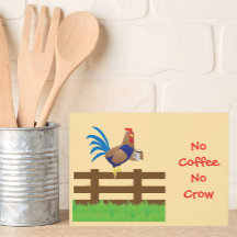 Pas de café, pas de coq