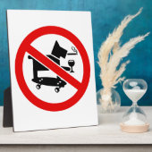 Plaque Photo Pas de chiens superbes (Côté)