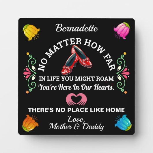 Plaque Photo Pas de place comme chez soi (Devant)