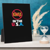 Plaque Photo Pas de rois aux États-Unis (Côté)