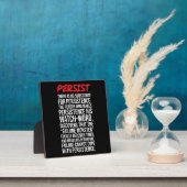 Plaque Photo Pas De Substitut Pour Persistance - Gym, Hustle (Insitu)