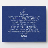 Plaque Photo Pas d'étoile d'arme de David Bleu (Devant)