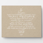 Plaque Photo Pas d'étoile d'arme de David Tan (Devant)