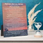 Plaque Photo Past Love New Love Old Love Poem Ocean Ship (Côté)