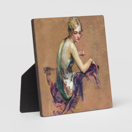 Plaque Photo Pastel Portrait (Recto)