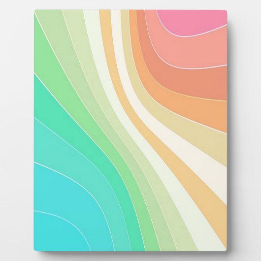 Plaque Photo Pastel Swirls (Devant)