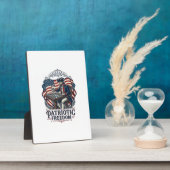 Plaque Photo Patriotic Chess Player Vector Graphic Tee (Côté)