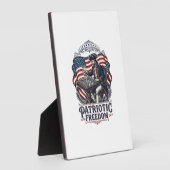 Plaque Photo Patriotic Chess Player Vector Graphic Tee (Côté)