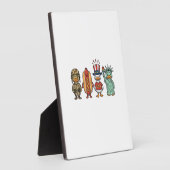 Plaque Photo Patriotic Duck and Hot Dog Vintage Vector Shirt_1 (Côté)