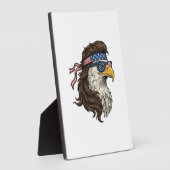 Plaque Photo Patriotic Eagle Mullet Vintage Engraving Vector De (Côté)