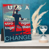 Plaque Photo Patriotic USA Hope Graphisme Art Design (Côté)