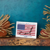 Plaque Photo PATRIOTIQUE 4 JUILLET Custom Christian (Côté)