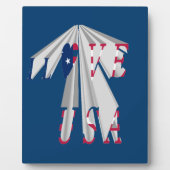 Plaque Photo Patriotisme effarant : I Love USA Perspective Art (Devant)