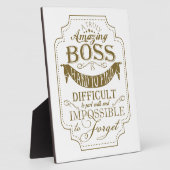 Plaque Photo patron Extraordinaire merci (Côté)