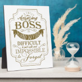 Plaque Photo patron Extraordinaire merci (Côté)