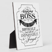 Plaque Photo patron Extraordinaire merci (Côté)