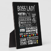 Plaque Photo patron Lady merci (Côté)