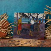 Plaque Photo Paul Gauguin | Under the Pandanus, 1891 (huile sur (Côté)