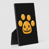 Plaque Photo Paw chien d'Halloween (Côté)