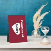 Plaque Photo Pays au coeur (Côté)