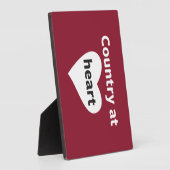 Plaque Photo Pays au coeur (Côté)