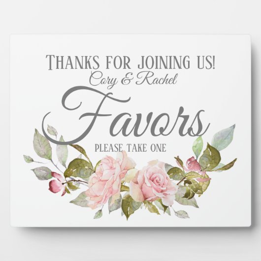 Plaque Photo Pays Joli rose Roses Bouquet Faveurs (Devant)