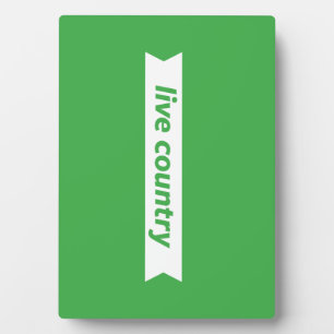 Plaque Photo Pays Live