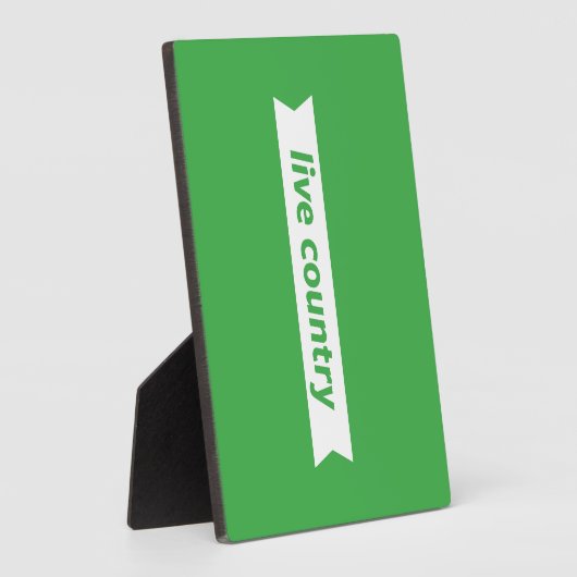 Plaque Photo Pays Live (Côté)