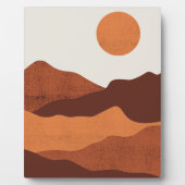 Plaque Photo Paysage Abstrait Boho Chic Desert Mountains (Devant)