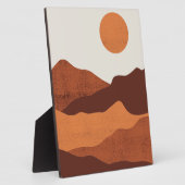 Plaque Photo Paysage Abstrait Boho Chic Desert Mountains (Côté)