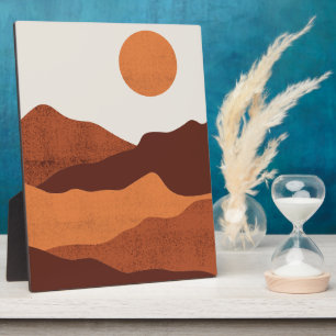 Plaque Photo Paysage Abstrait Boho Chic Desert Mountains