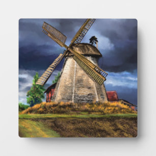 Plaque Photo Paysage et Météo aux Pays-Bas - Dessin