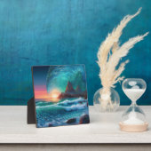 Plaque Photo Paysage marin des houles cosmiques (Insitu)