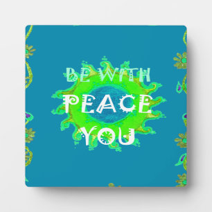 Plaque Photo Peace Be with You Art Print