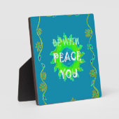 Plaque Photo Peace Be with You Art Print (Recto)