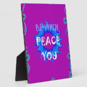Plaque Photo Peace Be With You Inspiration Print (Côté)