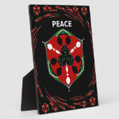 Plaque Photo "Peace : with Shield Emblem" (Côté)