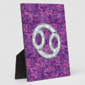 Plaque Photo Pearle comme cancer Zodiac Connexion Camo numériqu (Côté)