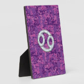 Plaque Photo Pearle comme cancer Zodiac Connexion Camo numériqu (Côté)