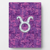 Plaque Photo Pearle comme Taurus Zodiac Connexion Camo numériqu (Devant)